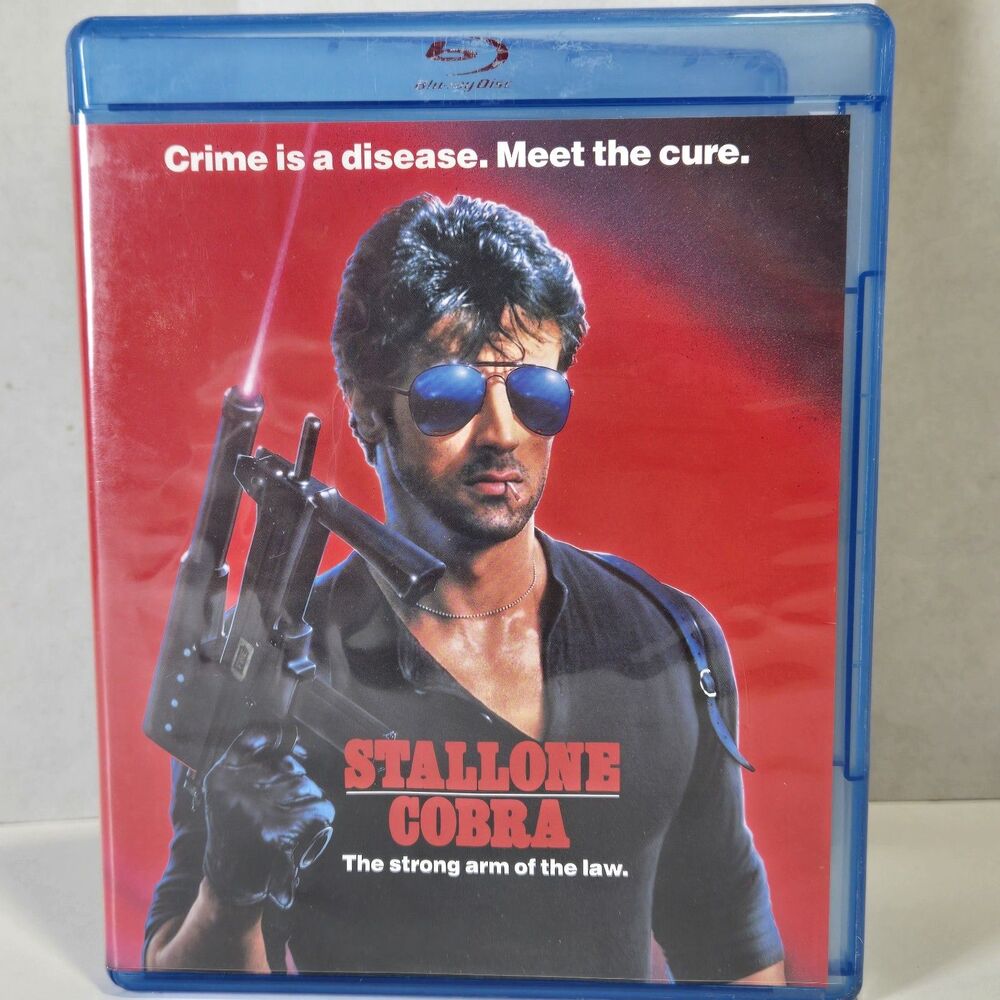 Cobra (Blu-ray 1986) Sylvester Stallone, Brigitte Nielsen *EUC